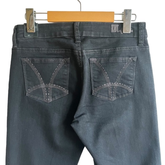 Kut from the Kloth Farrah Baby Bootcut Size 4 Black NWT - Picture 6 of 16